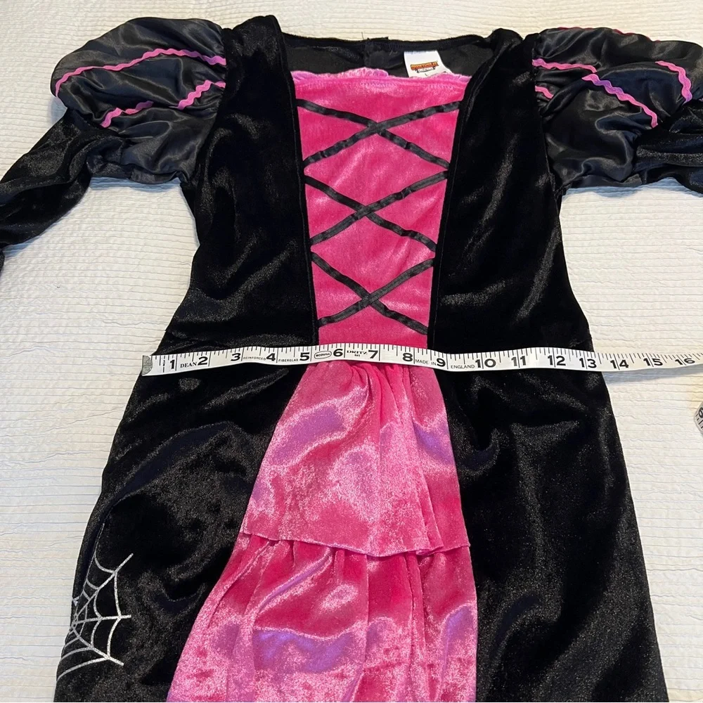 Witch costume dress, hat, broom Youth Large